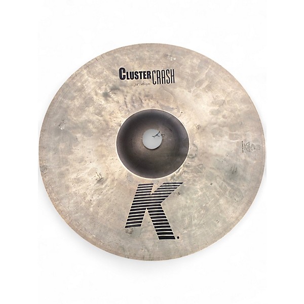 Used Zildjian 18in K Cluster Crash Cymbal