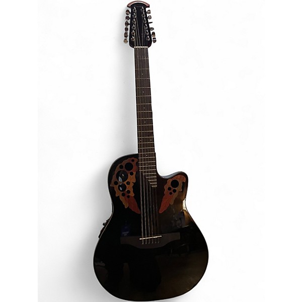 Used 2024 Ovation Celebrity CE4412-5-G 12-String Black 12 String Acoustic Electric Guitar