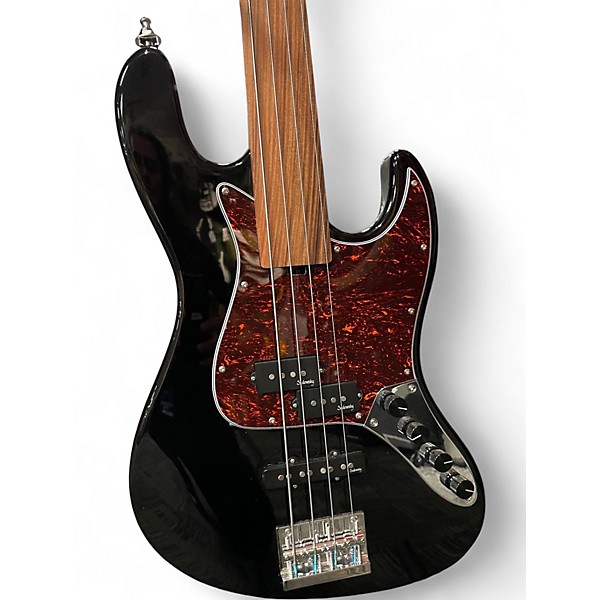 Used Sadowsky Guitars Metro Express Fretless PJ 4 Black Electric Bass Guitar