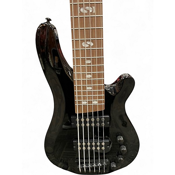 Used Harley Benton B650 Progressive Series 6 String Black Electric Bass Guitar