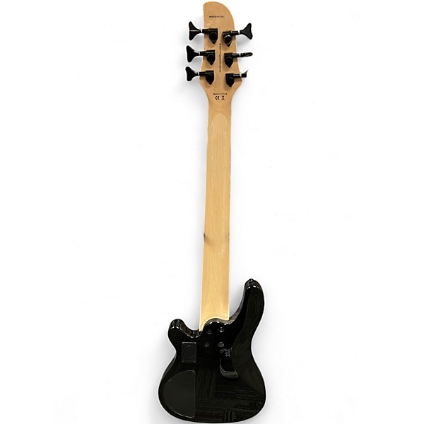 Used Harley Benton B650 Progressive Series 6 String Black Electric Bass Guitar