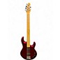 Used Ernie Ball Music Man Silhouette Bass RED Solid Body Electric Guitar thumbnail