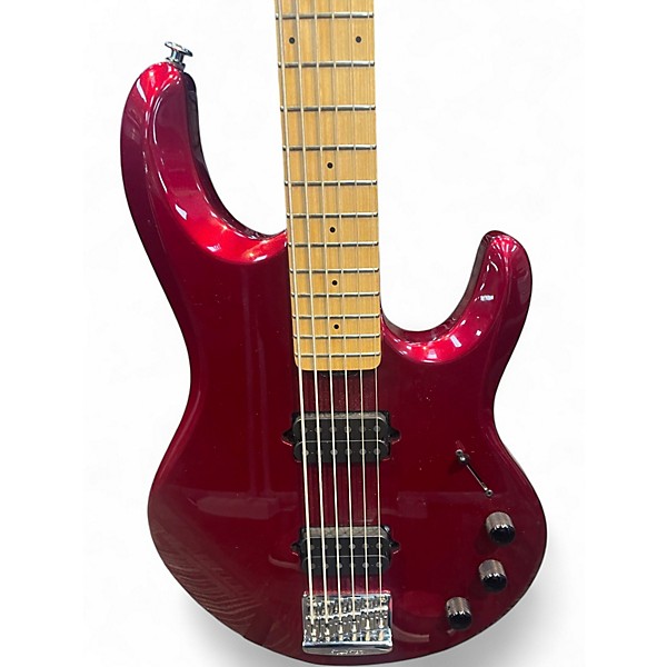 Used Ernie Ball Music Man Silhouette Bass RED Solid Body Electric Guitar