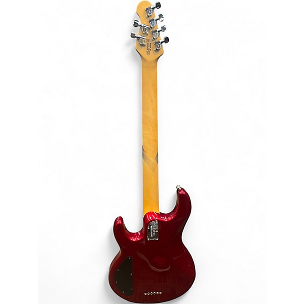 Used Ernie Ball Music Man Silhouette Bass RED Solid Body Electric Guitar