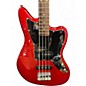 Used Squier Vintage Modified Jaguar Bass Candy Apple Red Electric Bass Guitar