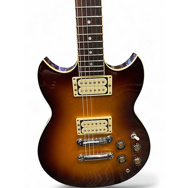 Used 1970s Yamaha SBG500 2 Color Sunburst Solid Body Electric Guitar