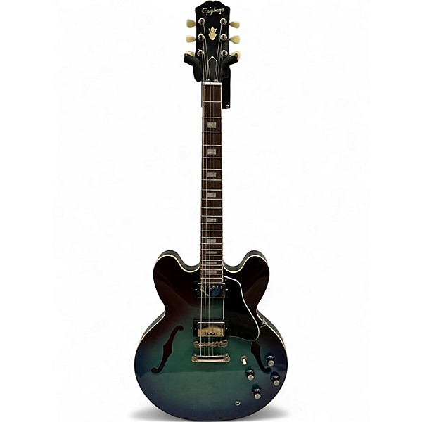 Used Epiphone ES335 Figured Blueberry Burst Hollow Body Electric Guitar