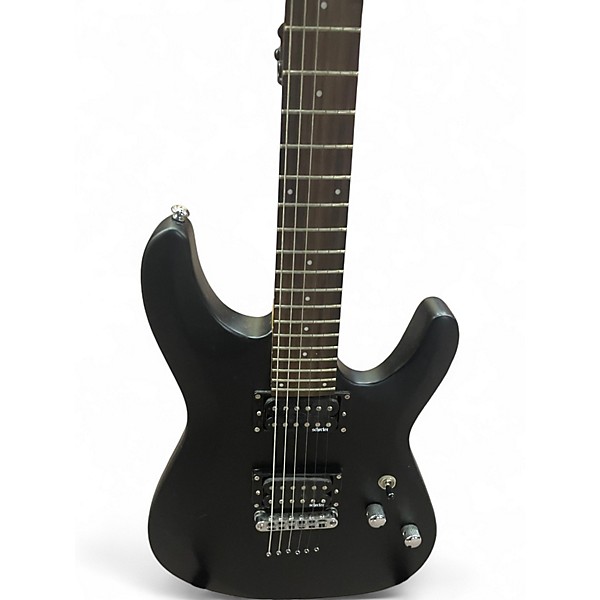 Used Schecter Guitar Research C-6 Black Solid Body Electric Guitar