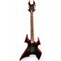 Used B.C. Rich ASOBO Avenge Son Of Beast BLACK WITH RED TRIM Solid Body Electric Guitar thumbnail