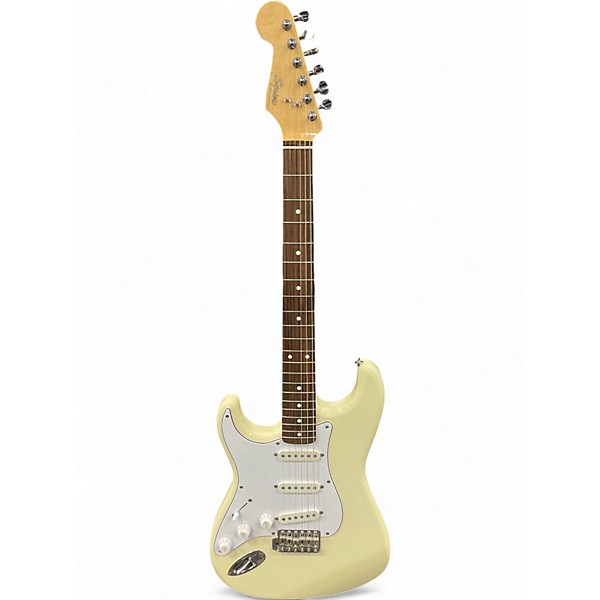 Vintage 1980s Squier 80'S MIJ SQUIER LEFTY STRATOCASTER OLYMPIC WHITE Olympic White Electric Guitar