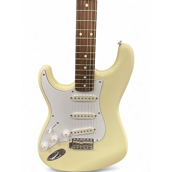 Vintage 1980s Squier 80'S MIJ SQUIER LEFTY STRATOCASTER OLYMPIC WHITE Olympic White Electric Guitar