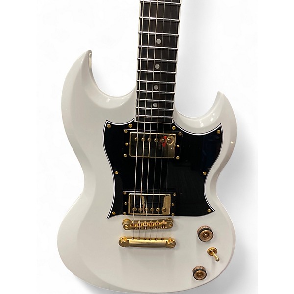 Used Schecter Guitar Research ZV-H6LLYW66D Alpine White Solid Body Electric Guitar