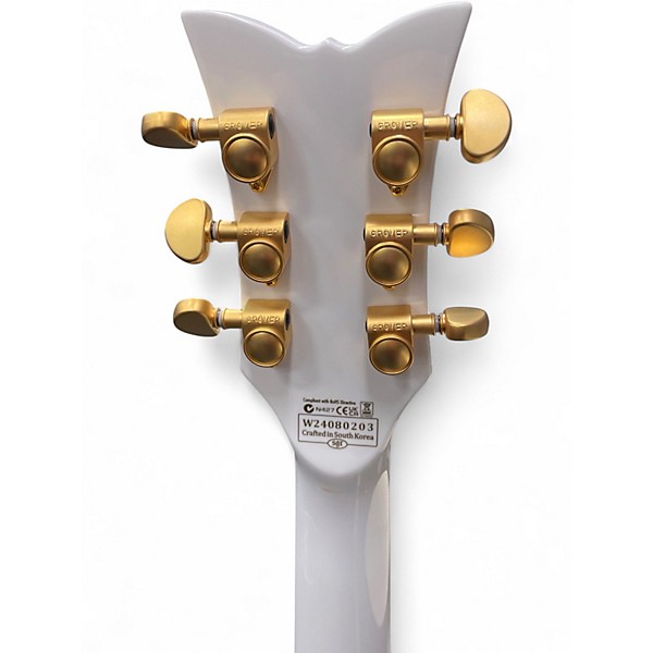 Used Schecter Guitar Research ZV-H6LLYW66D Alpine White Solid Body Electric Guitar