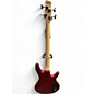 Used Ibanez GSR200 Lefty Chrome Red Electric Bass Guitar