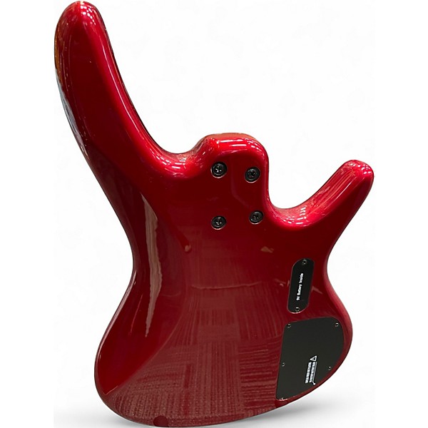 Used Ibanez GSR200 Lefty Chrome Red Electric Bass Guitar