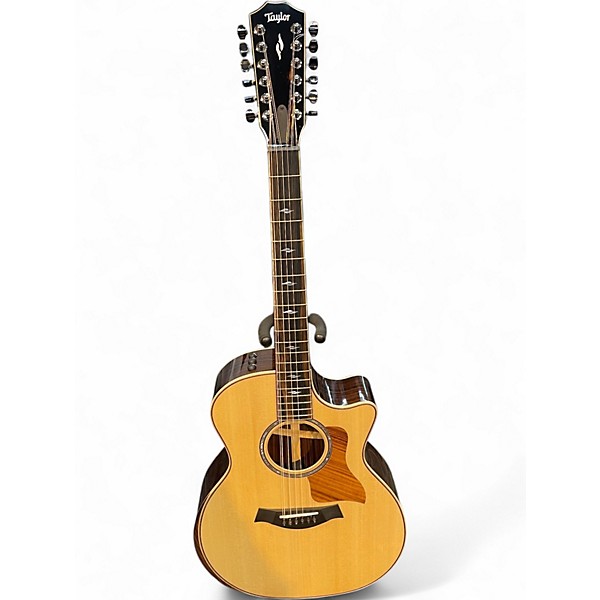Used Taylor 854CE Natural 12 String Acoustic Electric Guitar