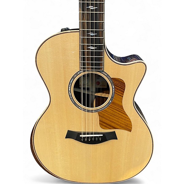 Used Taylor 854CE Natural 12 String Acoustic Electric Guitar