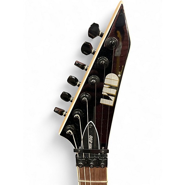 Used Esp Ltd mh200 Black Solid Body Electric Guitar