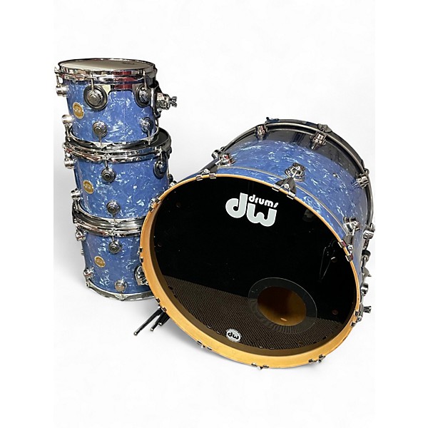 Used 2006 DW 4 Piece Collector's Series BLUE DIAMOND Drum Kit