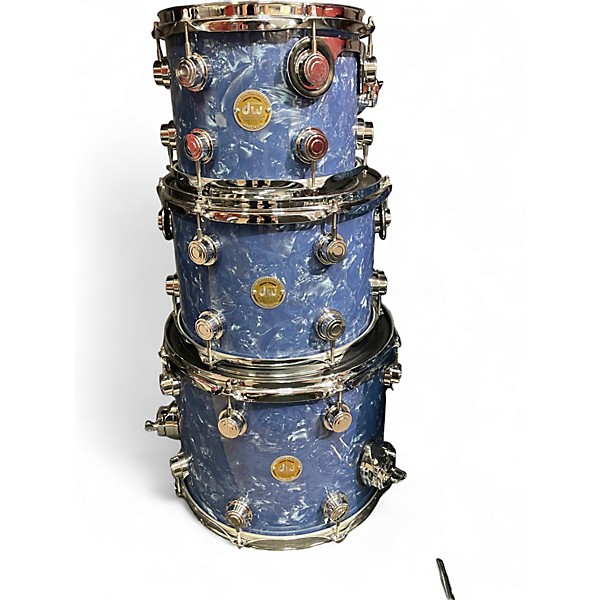 Used 2006 DW 4 Piece Collector's Series BLUE DIAMOND Drum Kit