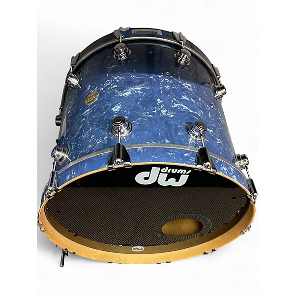 Used 2006 DW 4 Piece Collector's Series BLUE DIAMOND Drum Kit