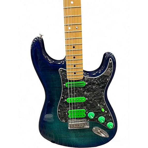 Used Fender Player Stratocaster HSS Blue Burst Solid Body Electric Guitar