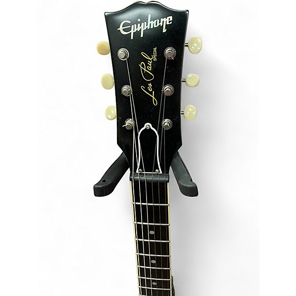 Used Epiphone Inspired By Gibson 1960 Les Paul Jr Double Cut TV Yellow Solid Body Electric Guitar
