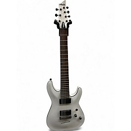 Used Schecter Guitar Research Demon 7 String Alpine White Solid Body Electric Guitar