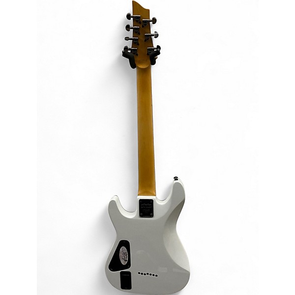 Used Schecter Guitar Research Demon 7 String Alpine White Solid Body Electric Guitar