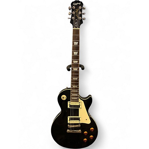 Used Epiphone Les Paul Traditional Pro Ebony Solid Body Electric Guitar