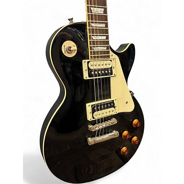 Used Epiphone Les Paul Traditional Pro Ebony Solid Body Electric Guitar