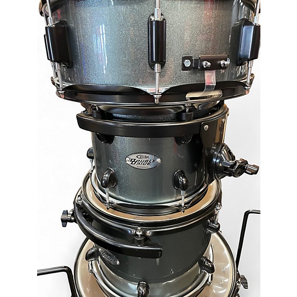 Used PDP by DW 5 Piece DOUBLE DRIVE DRUM KIT GREY Drum Kit