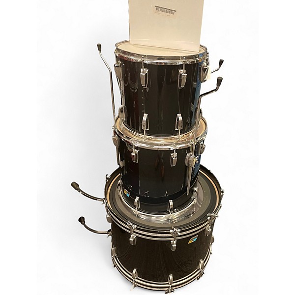 Used Ludwig 3 Piece Classic Maple Black Drum Kit