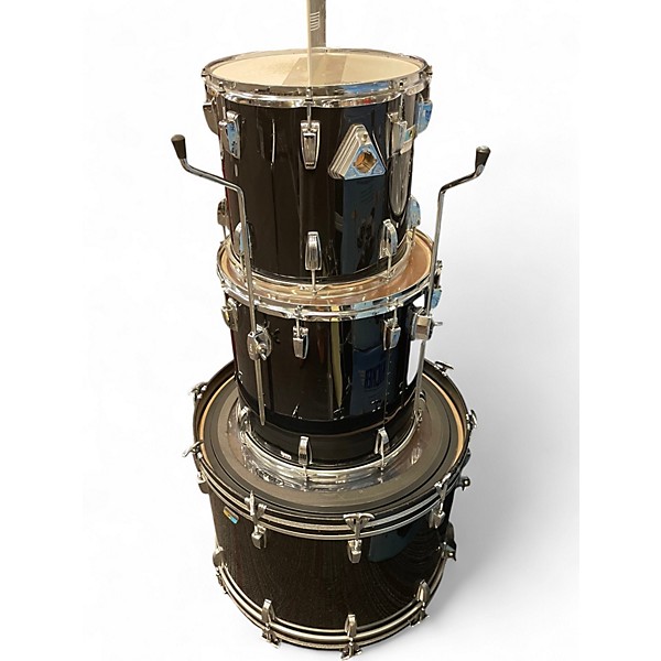 Used Ludwig 3 Piece Classic Maple Black Drum Kit