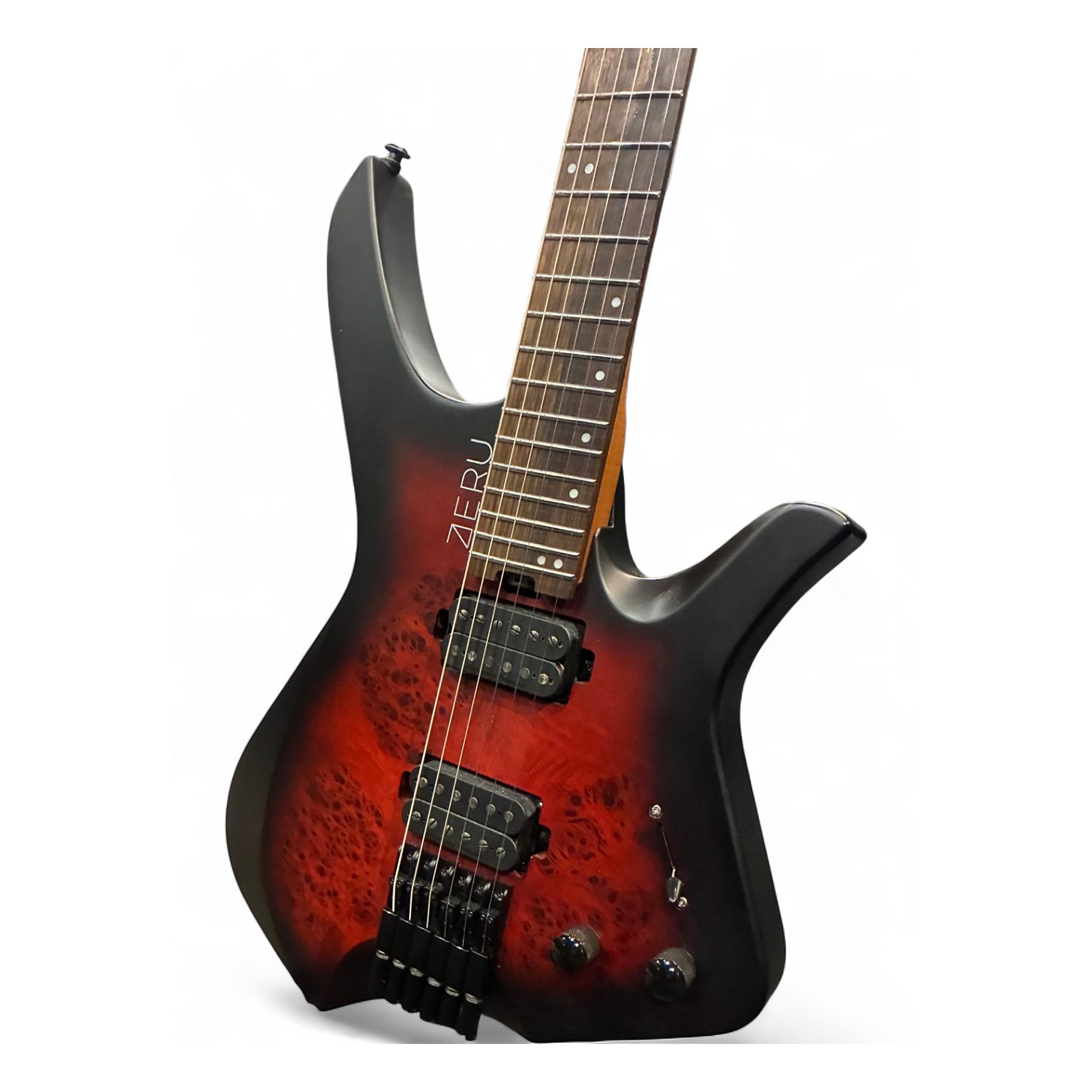 Used Zeru Void Series Justus Hajas Signature Red Burl Solid Body