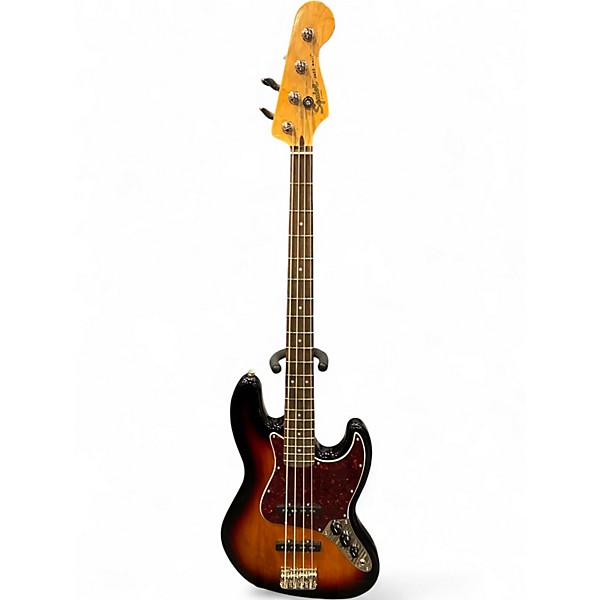 Used Squier Classic Vibe 1960S Jazz Bass 3 Tone Sunburst Electric Bass Guitar