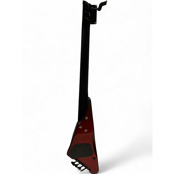 Used Amazing Musical Instrument Company Fretless 4 String Red Electric Bass Guitar