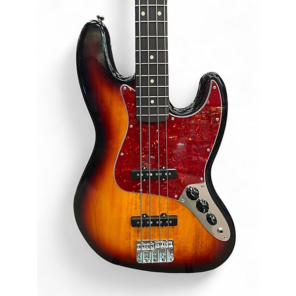Used Fender MIM JAZZ BASS STANDARD 2 Color Sunburst Electric Bass Guitar