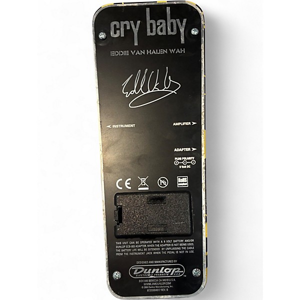 Used Dunlop EVH95 Eddie Van Halen Signature Wah Effect Pedal