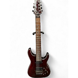 Used Schecter Guitar Research Hellraiser C7 Floyd Rose Sustaniac Black Cherry Solid Body Electric Guitar