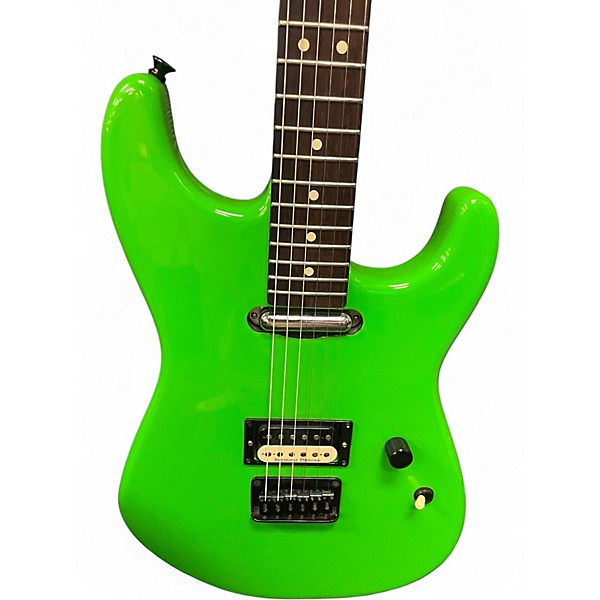 Used Charvel San Dimas SD1- HS Neon Green Solid Body Electric Guitar