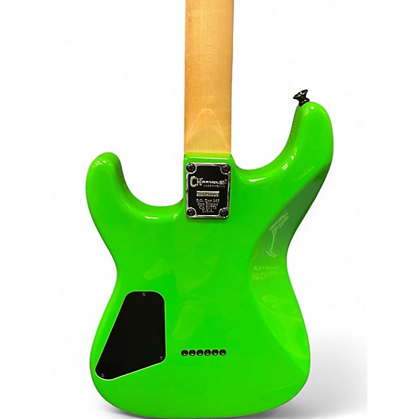Used Charvel San Dimas SD1- HS Neon Green Solid Body Electric Guitar