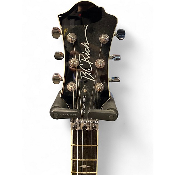 Used B.C. Rich Pro X Mockingbird Black Solid Body Electric Guitar