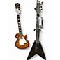 Used 2019 Schecter Guitar Research ELITE V-1 Black Solid Body Electric Guitar thumbnail