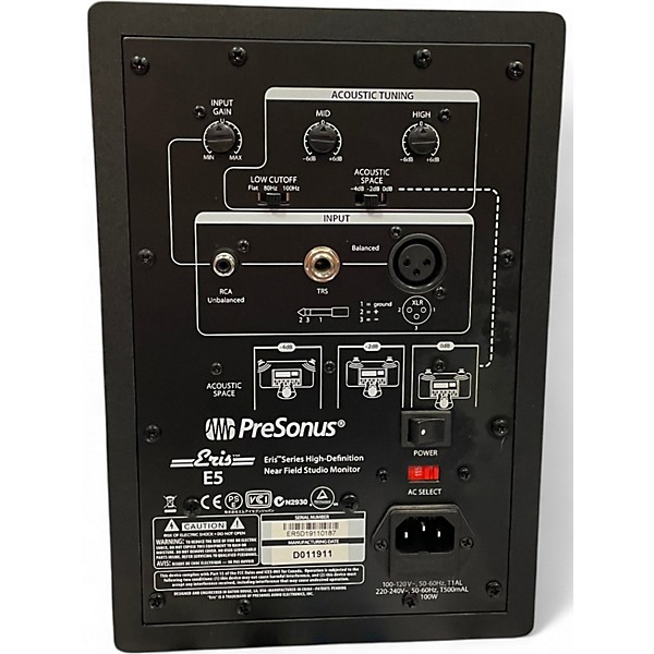 Used PreSonus Eris E5 Pair Powered Monitor