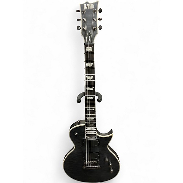 Used ESP LTD EC401 Trans Black Solid Body Electric Guitar