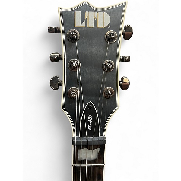 Used ESP LTD EC401 Trans Black Solid Body Electric Guitar