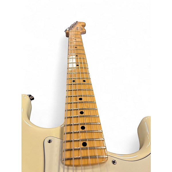 Used Fender American Standard Stratocaster Olympic White Solid Body Electric Guitar