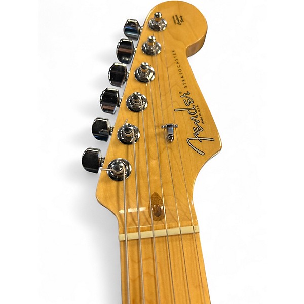 Used Fender American Standard Stratocaster Olympic White Solid Body Electric Guitar