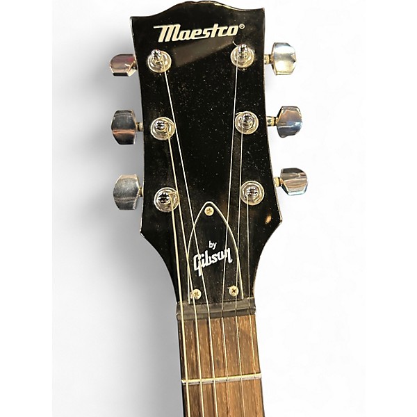 Used Maestro By Gibson Les Paul Jr Blue Solid Body Electric Guitar